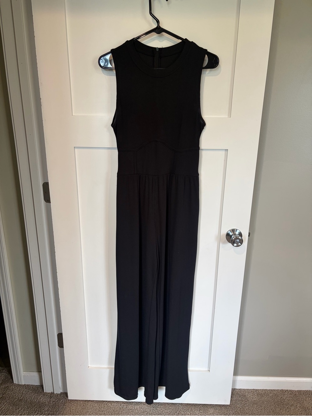 Cider Black Sleeveless Wide-Leg Jumpsuit